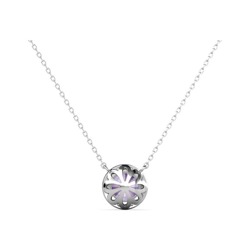 Royal Exklusive Royal Fashion stříbrný pozlacený náhrdelník Alexandrit DGPS0031-WG