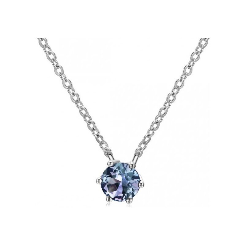 ELENYS Royal Fashion stříbrný pozlacený náhrdelník Alexandrit DGPS0034 90838189