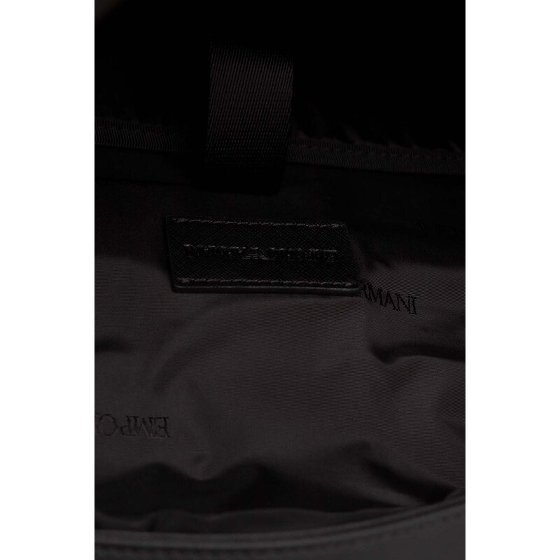 Batoh Emporio Armani pánský, černá barva, velký, s aplikací, Y4O445 Y216J
