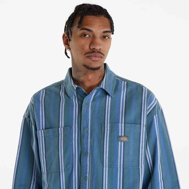 Pánská košile Dickies Glade Spring Long Sleeve Shirt Coronet Blue