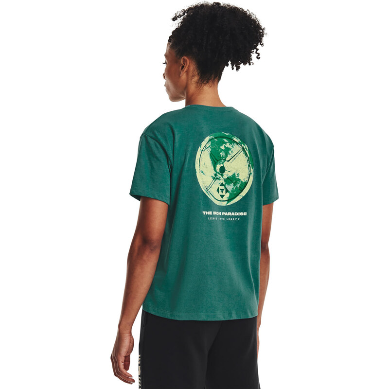 Dámské tričko Under Armour Pjt Rock Globe Ss Green