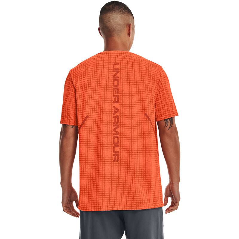 Pánské tričko Under Armour Seamless Grid Ss Orange