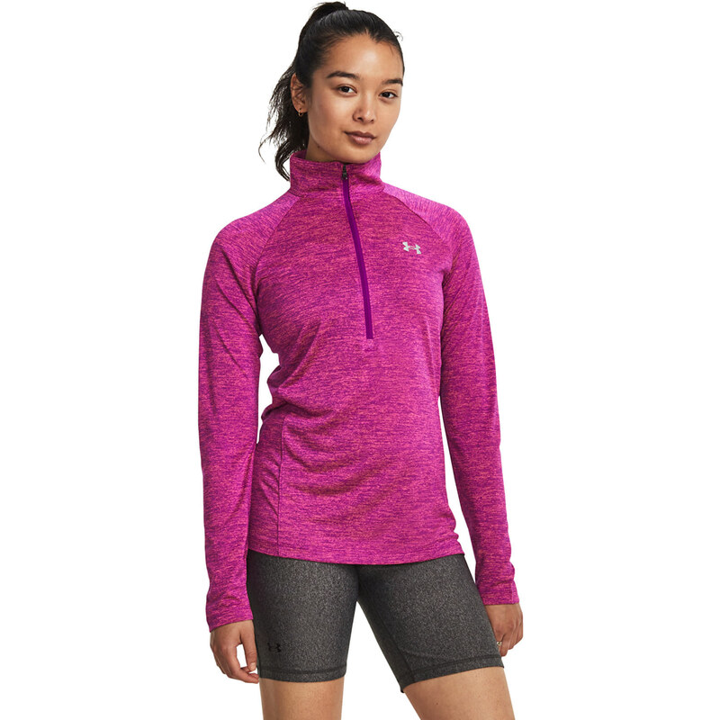 Dámská mikina Under Armour Tech 1/2 Zip - Twist Mystic Magenta