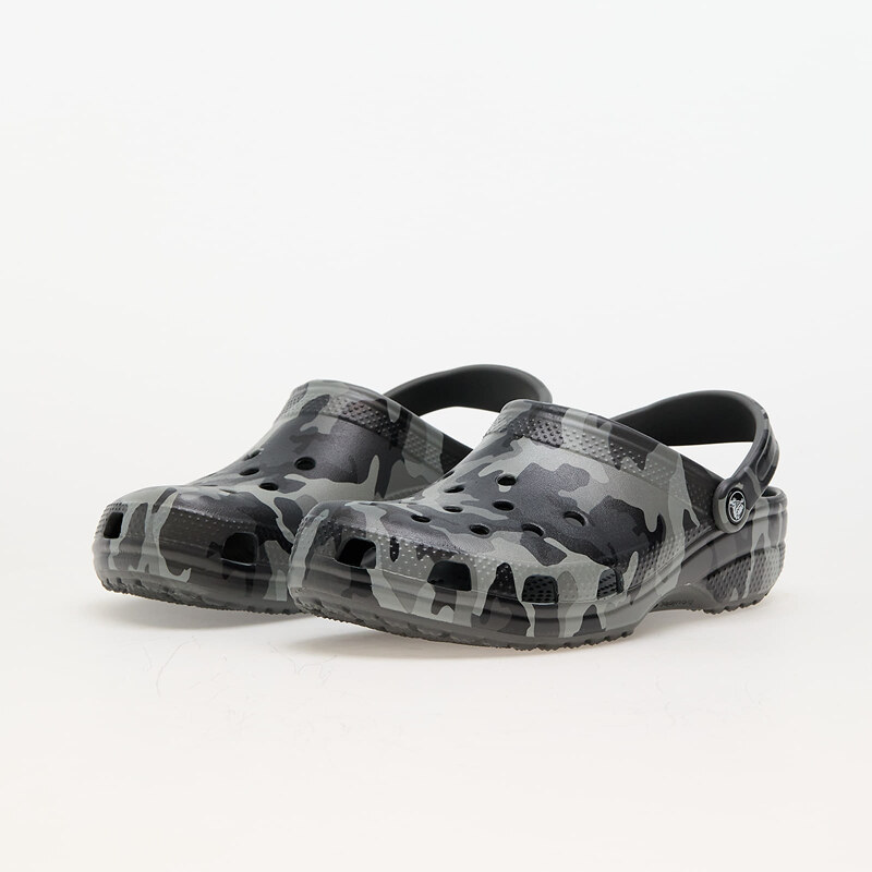 Pantofle Crocs Classic Printed Camo Clog Grey/ Multi