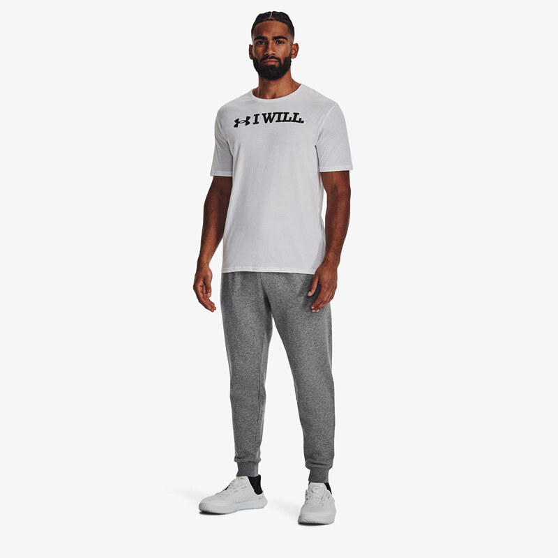 Pánské tepláky Under Armour Rival Fleece Joggers Gray