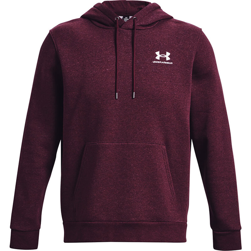 Pánská mikina Under Armour Essential Fleece Hoodie Dark Maroon