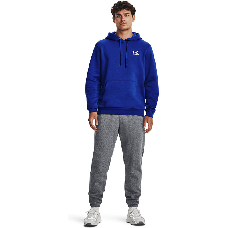 Pánská mikina Under Armour Essential Fleece Hoodie Royal