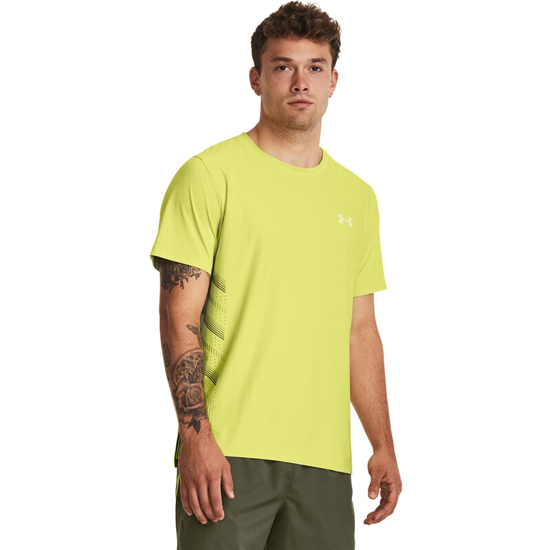 Pánské tričko Under Armour Laser Shortsleeve Lime Yellow