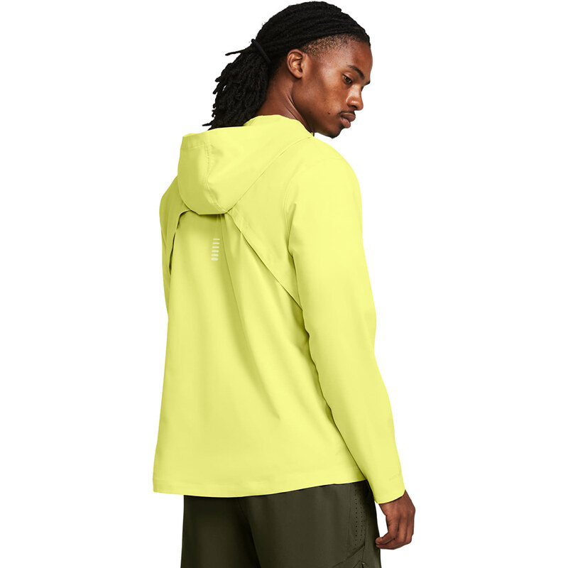 Pánská bunda Under Armour Outrun The Storm Jacket Lime Yellow