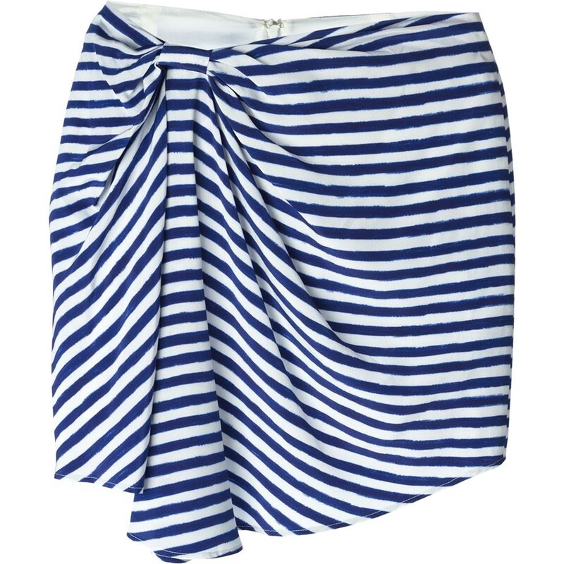 Christian Wijnants Ruched Detail Striped Skirt