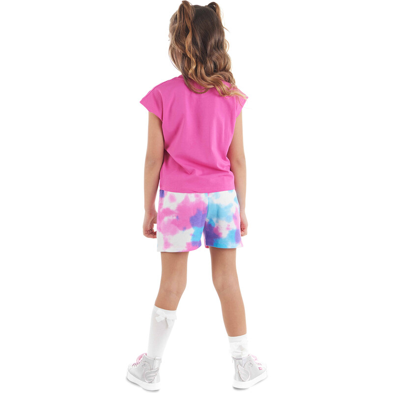 mshb&g Starry Tie-dye Girl's T-shirt Shorts Set