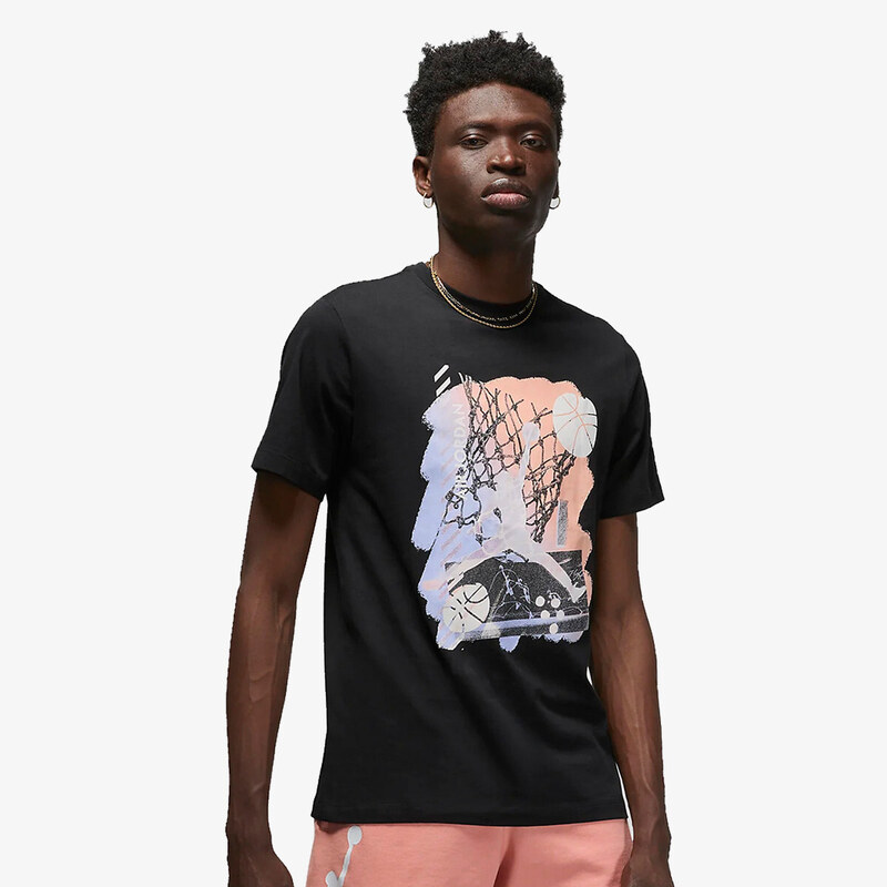 Jordan brand graphic crew tee BLACK