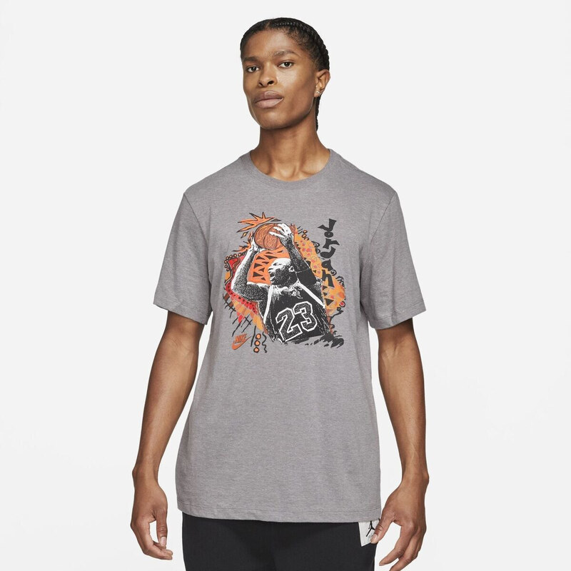 Jordan vintage gfx ss crew tee GREY