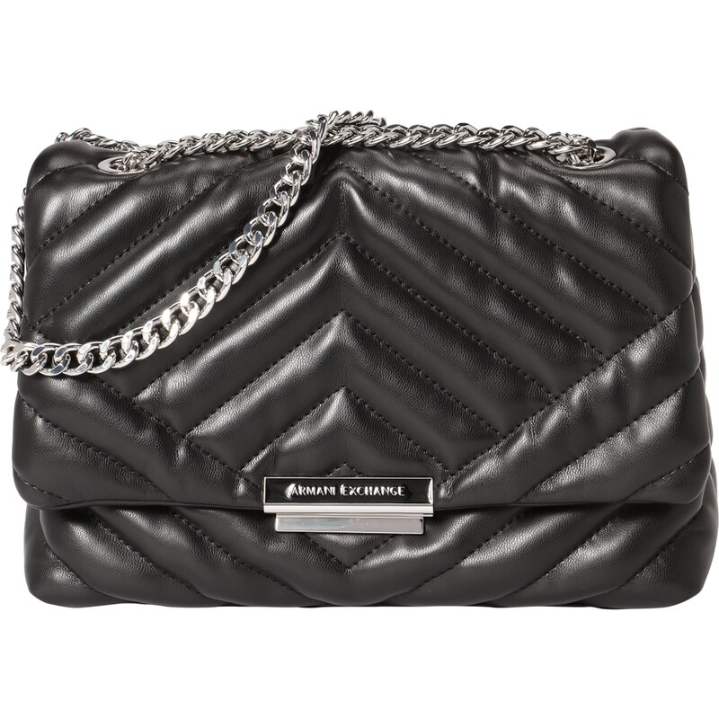 ARMANI EXCHANGE Taška přes rameno černá / stříbrná 96074464