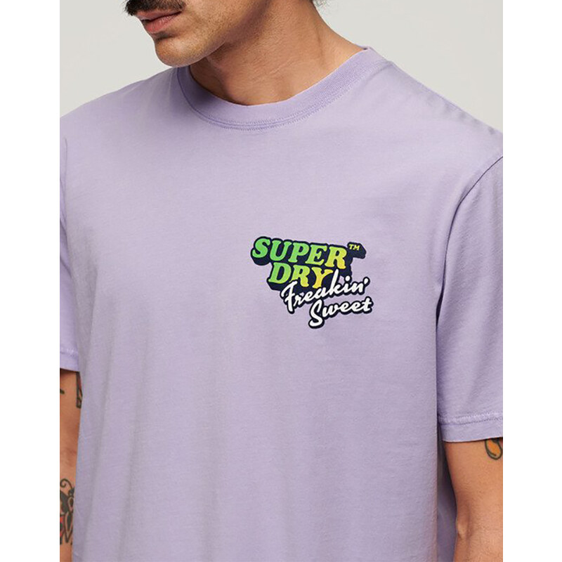 SUPERDRY D2 OVIN NEON TRAVEL CHEST LOOSE TEE TRIČKO PÁNSKÉ