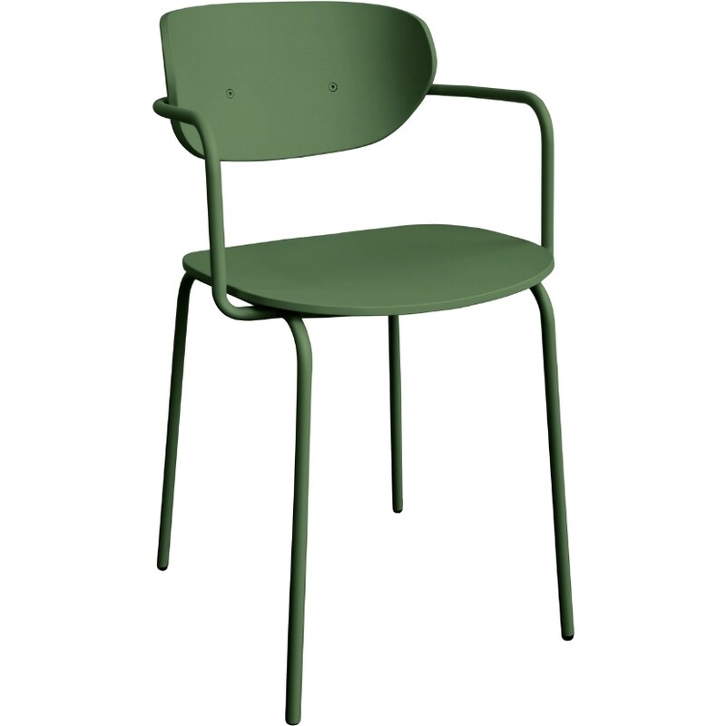 Zelená jídelní židle Hübsch Arch