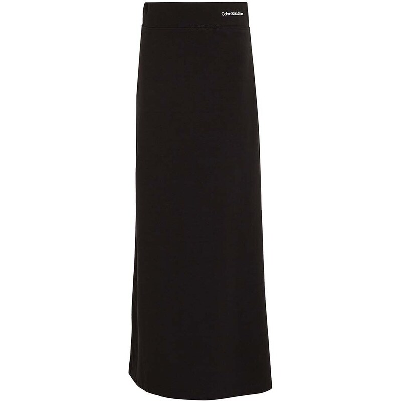 Dětská sukně Calvin Klein Jeans černá barva, maxi