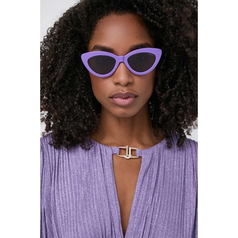 Sluneční brýle Guess dámské, fialová barva, GU7905_5280Y