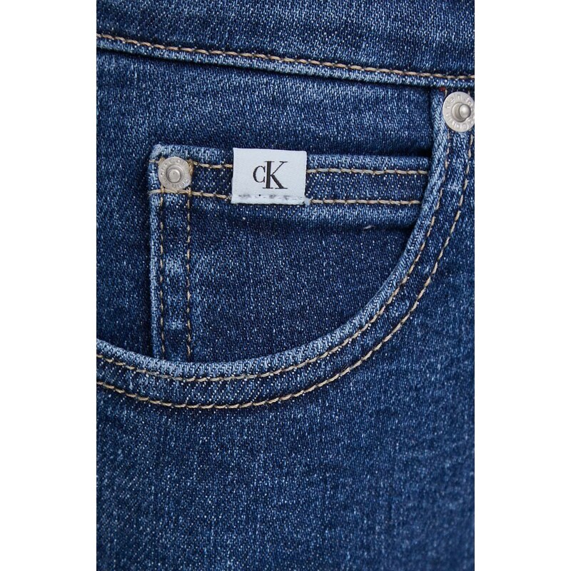 Džíny Calvin Klein Jeans dámské, tmavomodrá barva