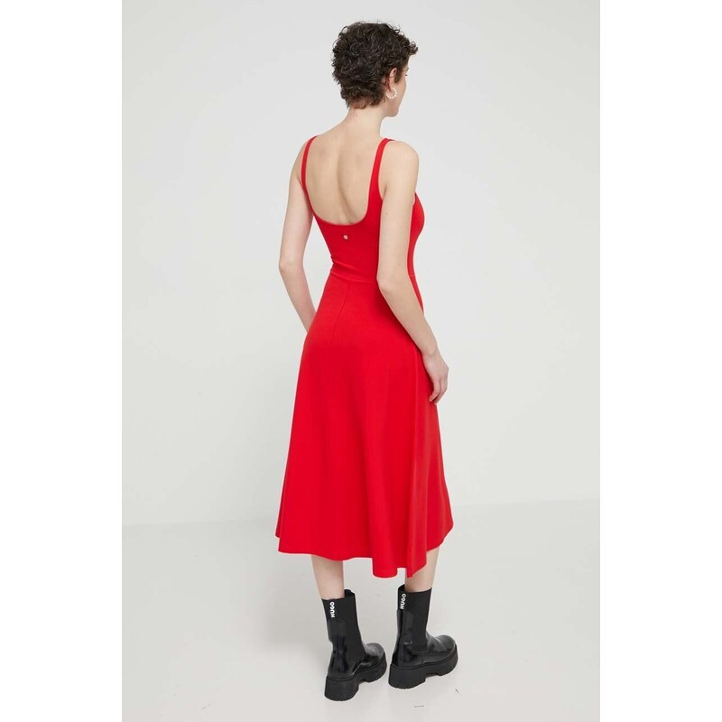 Šaty Desigual HARIA červená barva, mini, 24SWVK06