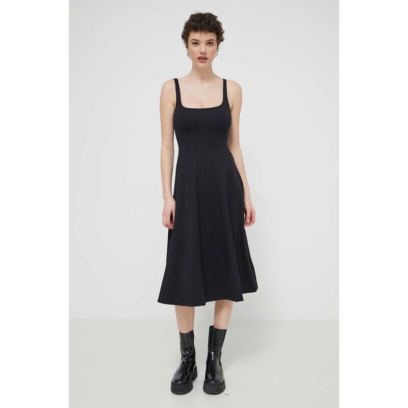 Šaty Desigual HARIA černá barva, mini, 24SWVK06