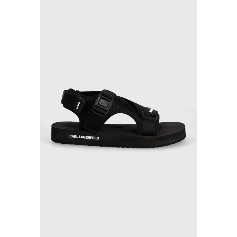 Sandály Karl Lagerfeld ATLANTIK pánské, černá barva, KL70515