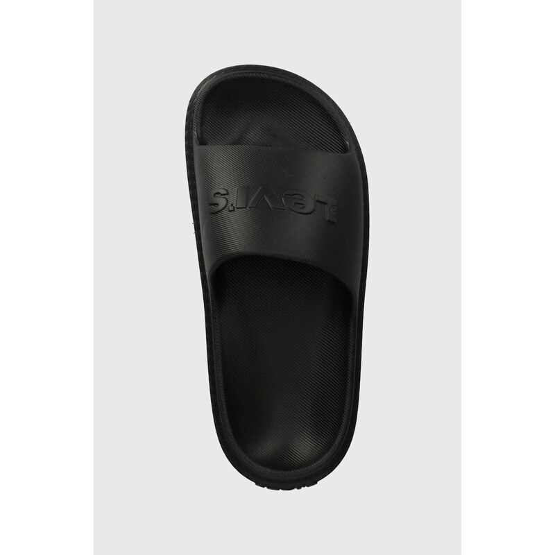 Pantofle Levi's JUNE NEXT S dámské, černá barva, 235653.559