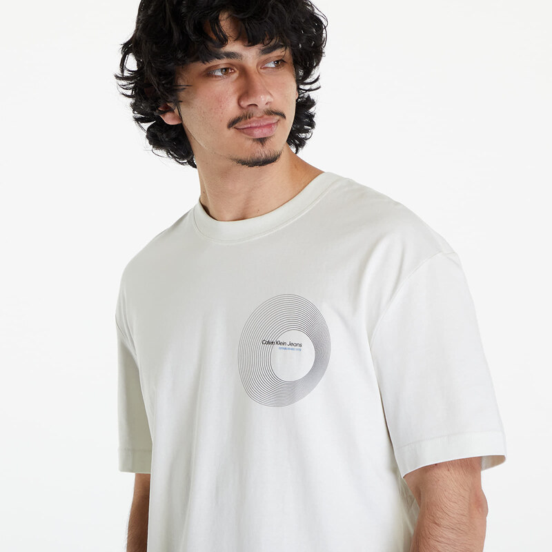 Pánské tričko Calvin Klein Jeans Circle Frequency Logo T-Shirt Icicle