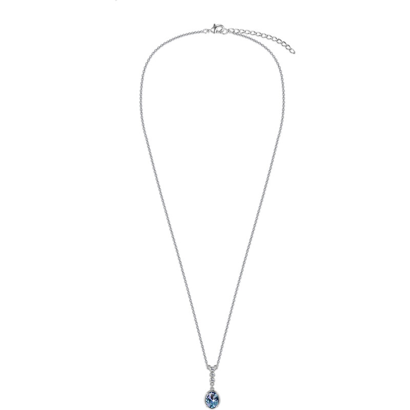 Royal Fashion stříbrný pozlacený náhrdelník Alexandrit DGPS0054-WG