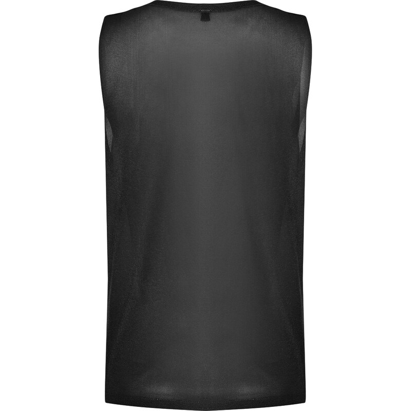 Trendyol Black Transparent Detailed Thin Knitwear Blouse