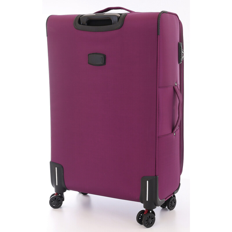 Velký cestovní kufr T-class 932, fialová, XL, model 2024, 78 x 51 x 31–35 cm, rozšiřitelný