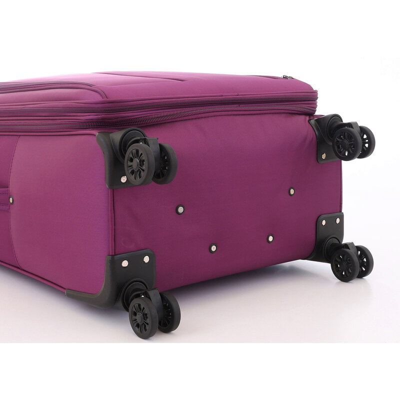 Sada 3 cestovních kufrů T-class 932, fialová, model 2024, M, L, XL, rozšiřitelné 35l, 70l, 95l