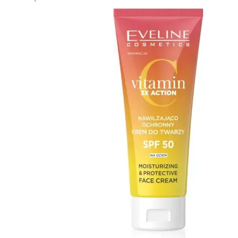 EVELINE COSMETICS - VITAMIN C 2xACTION SPF 50 - Ochranný opalovací krém SPF 50PA++++ 30 ml