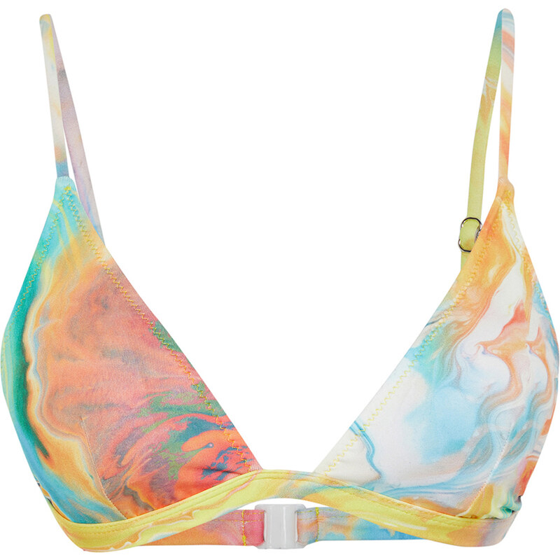 Trendyol Abstract Patterned Triangle Bikini Top