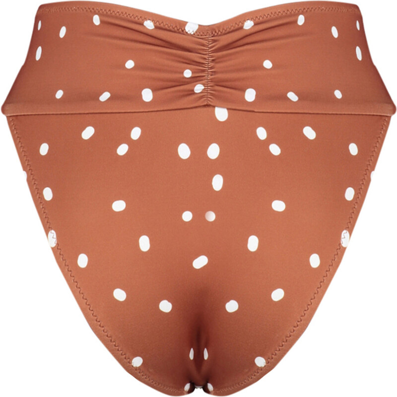 Trendyol Saks Polka Dot High Waist High Leg Regular Bikini Bottoms with Accessories