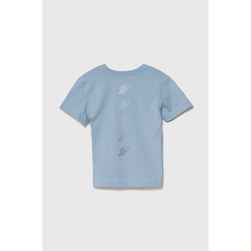 Dětské bavlněné tričko The North Face RELAXED GRAPHIC TEE 2 tyrkysová barva