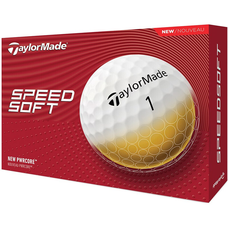 TaylorMade balls Speed Soft 2-plášťový 3ks - bílé