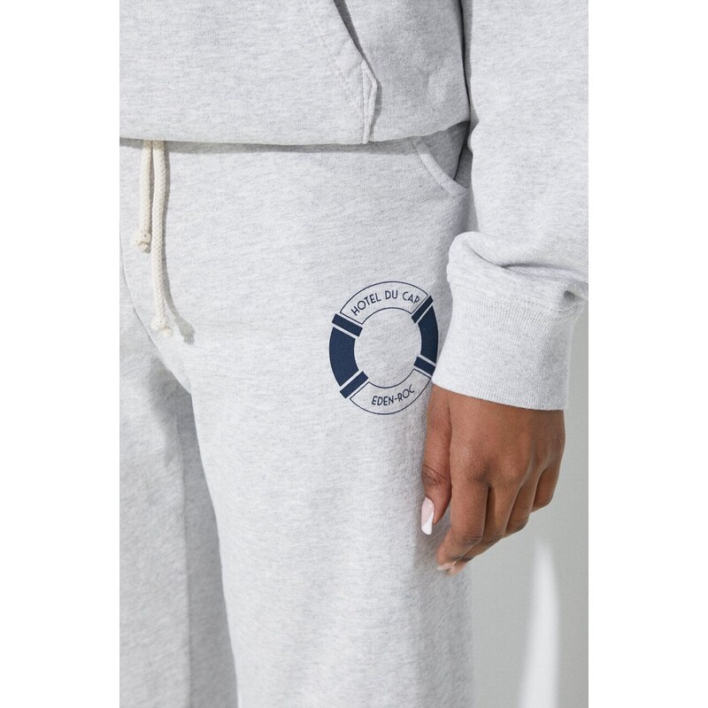 Tepláky Sporty & Rich Buoy Sweatpants šedá barva, s potiskem, SW1071HG