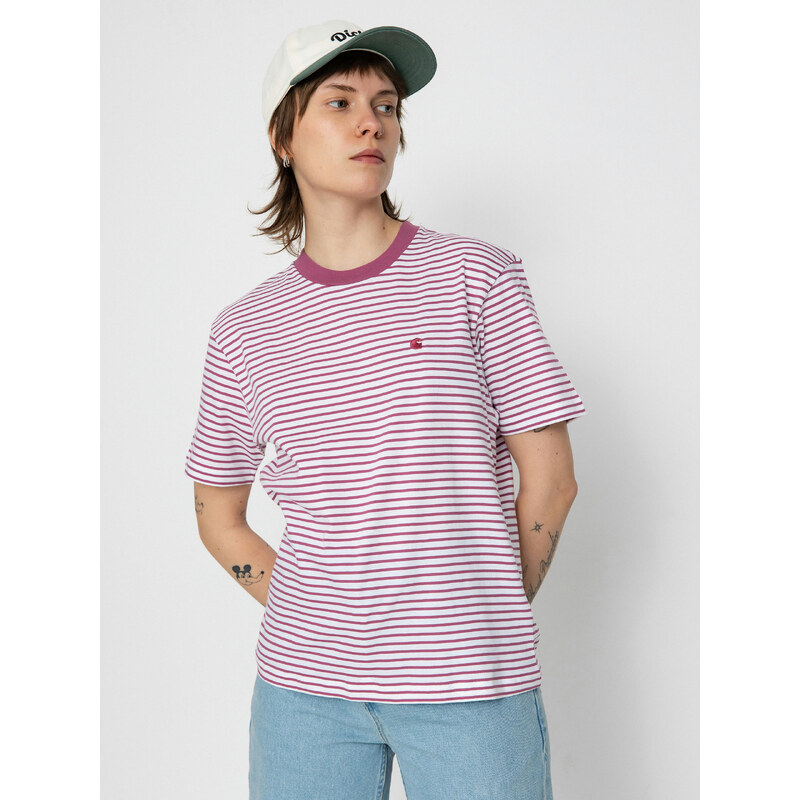 Carhartt WIP Coleen (coleen stripe/white/magenta)růžová