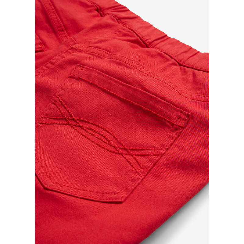 bonprix 7/8 kalhoty bez zapínání Červená