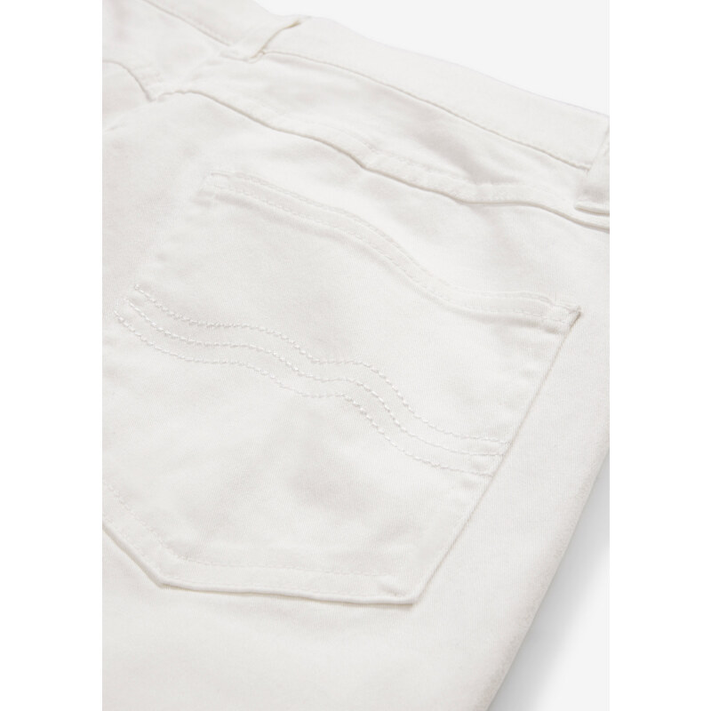 bonprix Strečové kalhoty Bílá