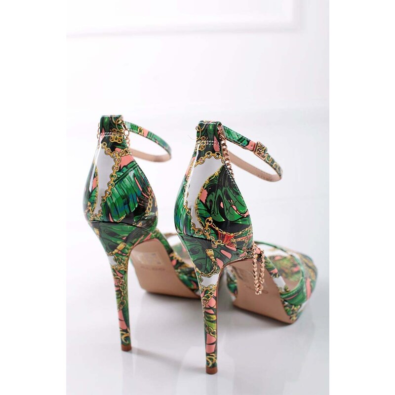 Aldo Vícebarevné vzorované sandály na tenkém podpatku Prisilla