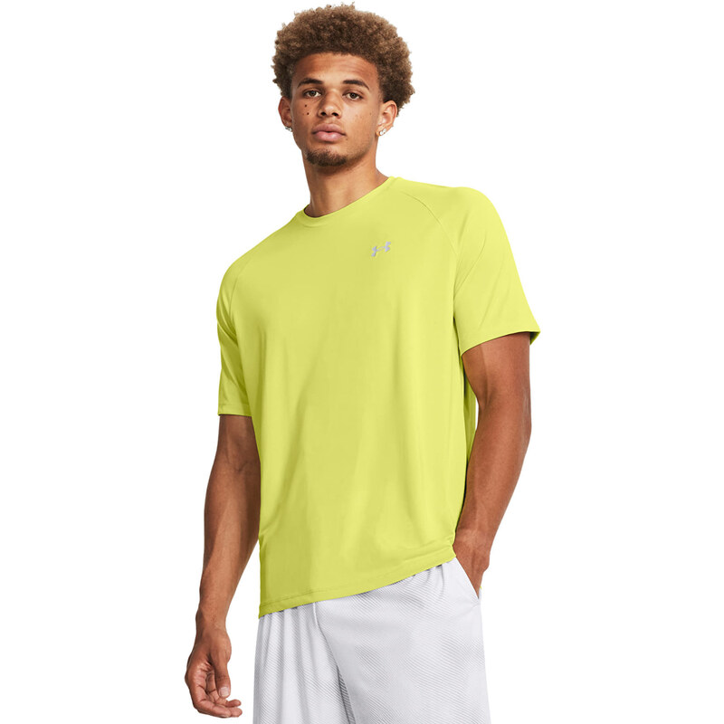 Pánské tričko Under Armour Tech Reflective Ss Lime Yellow