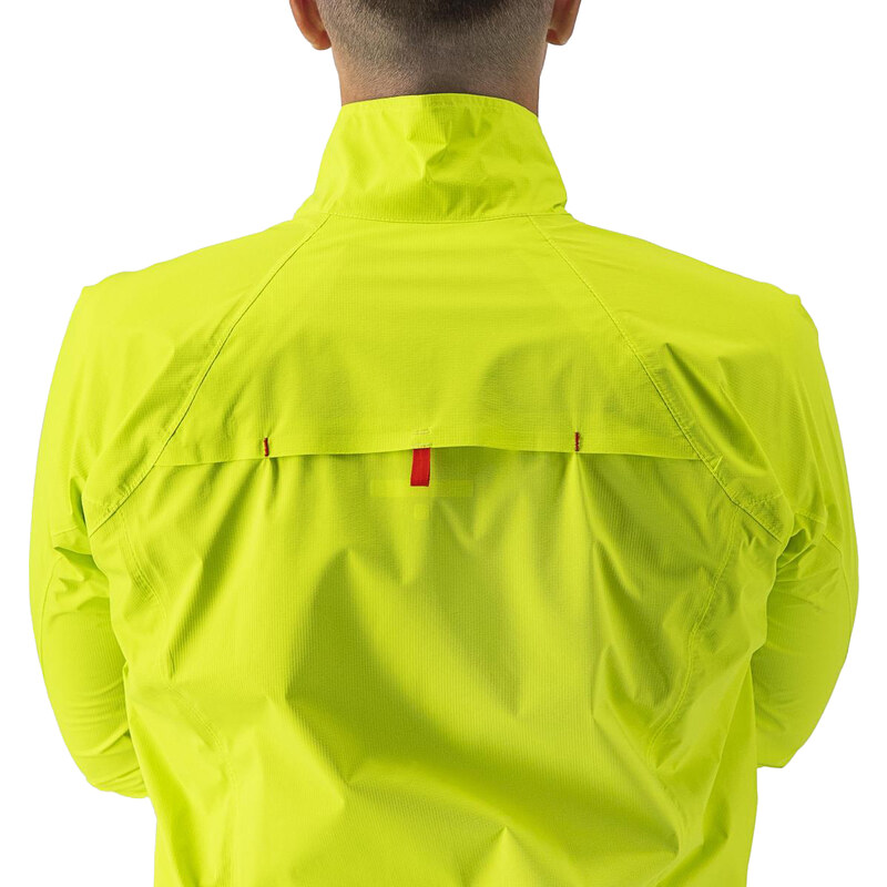 Castelli - voděodolná bunda emergency 2 rain žlutozelená
