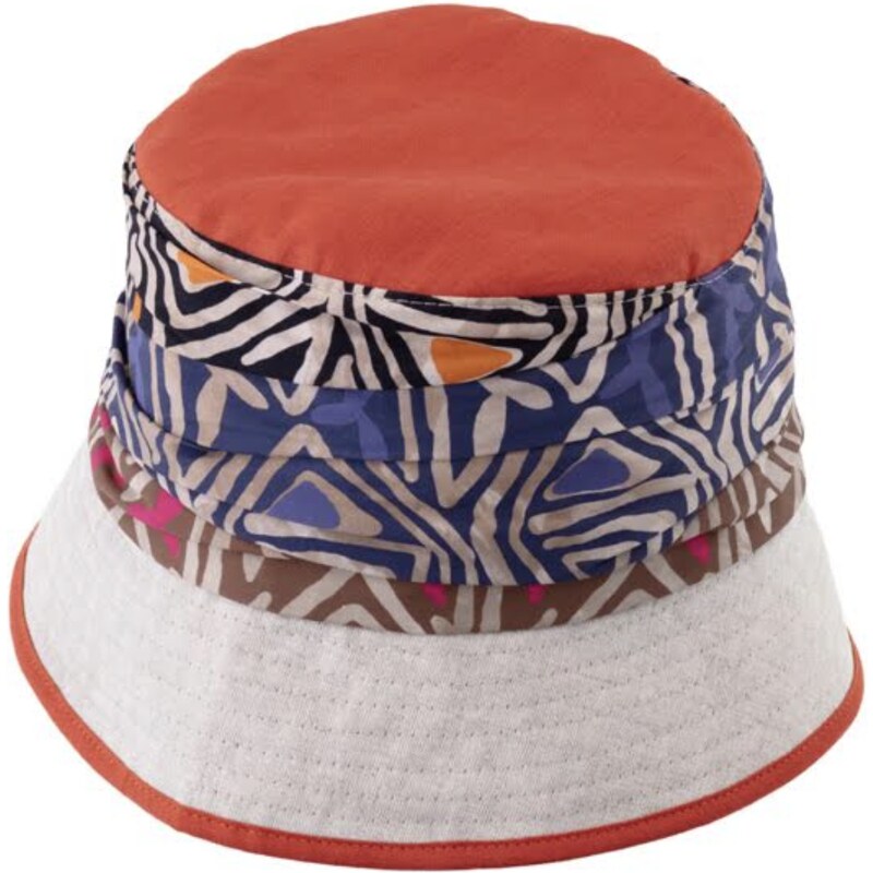 Bucket hat - letní oranžový lněný klobouček - Fiebig 1903