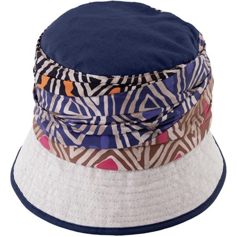 Bucket hat - letní lněný klobouček modrý - Fiebig 1903