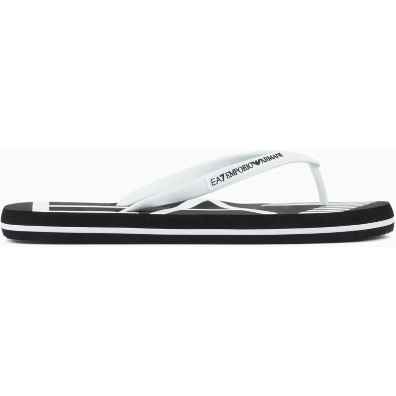 EA7 Emporio Armani SHOES BEACHWEAR BLACK+WHITE 90907132