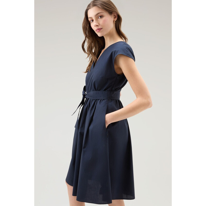 ŠATY WOOLRICH POPLIN SHORT DRESS