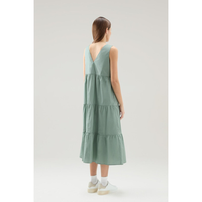 ŠATY WOOLRICH POPLIN MAXI DRESS