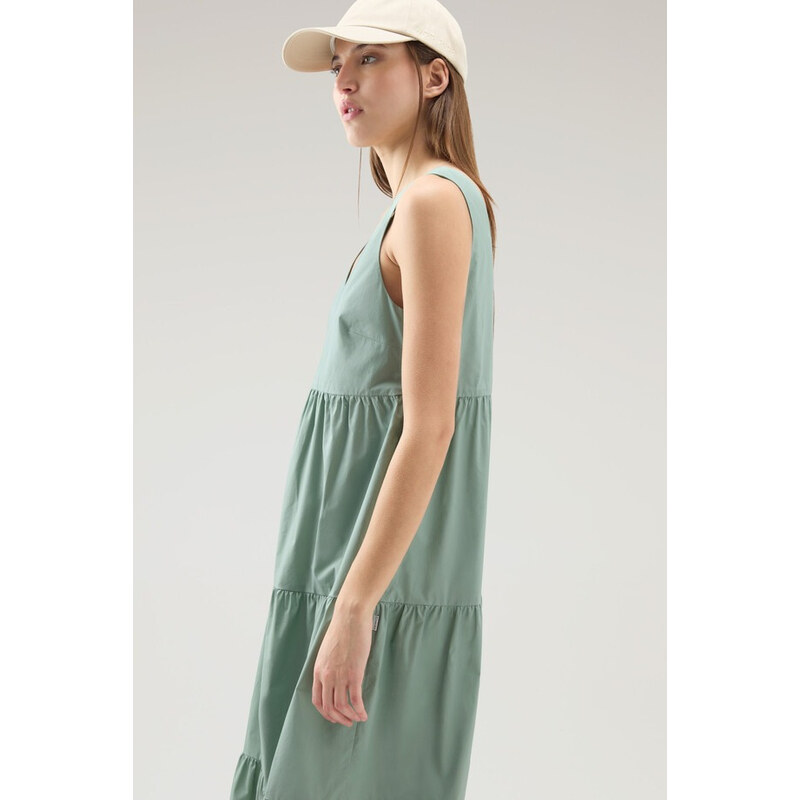 ŠATY WOOLRICH POPLIN MAXI DRESS